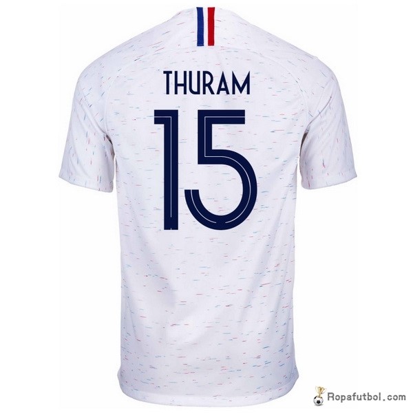 Camiseta Francia Replica Segunda Ropa Thuram 2018 Blanco